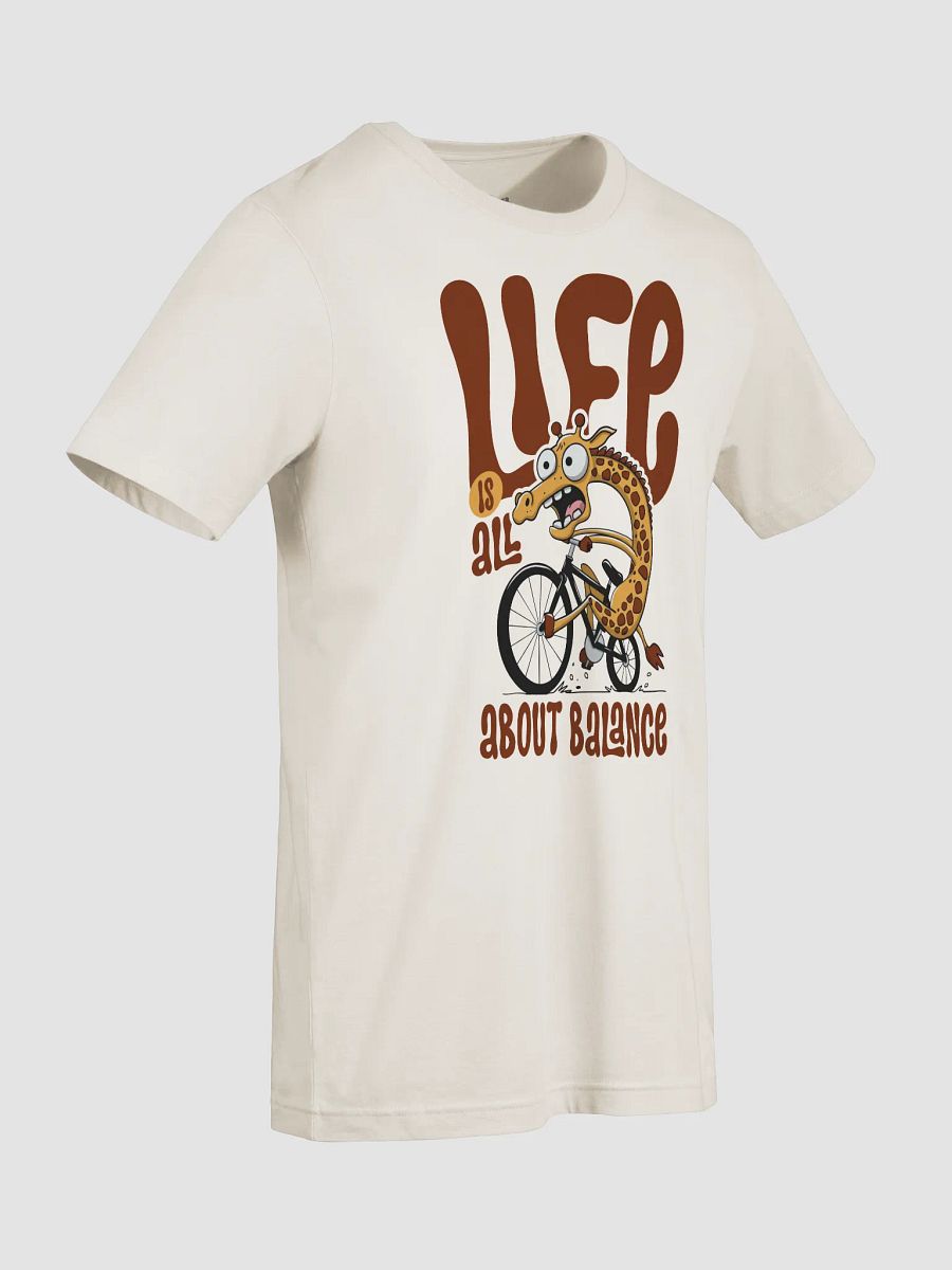 Life is all about balance Funny giraffe Cycling T-Shirt – Bike Cyclist Humor Tee product image (9)