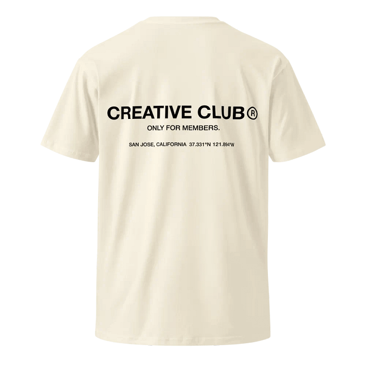 Creative Club Cream T-Shirt product image (2)