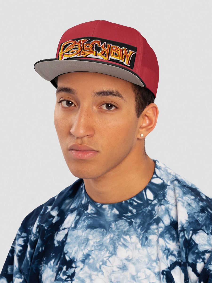 Psychedelic Psilocybin Red/Black Snapback product image (6)