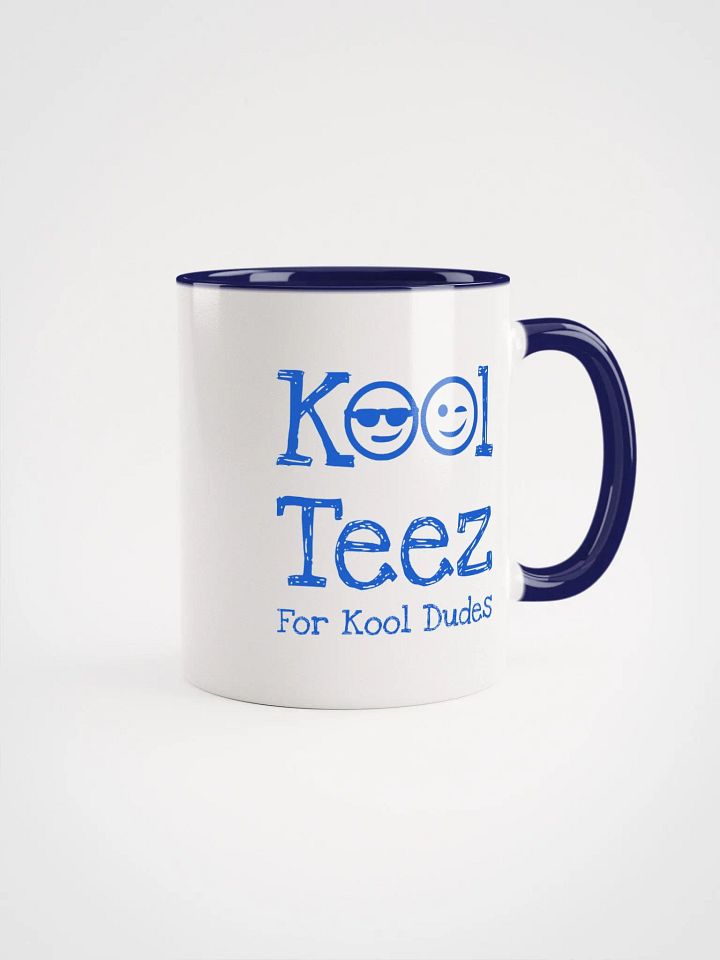 Blue White Ceramic Mug For Kool Dudes product image (1)