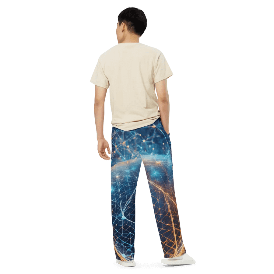 Neural Network Connection Wide-Leg Pants product image (5)