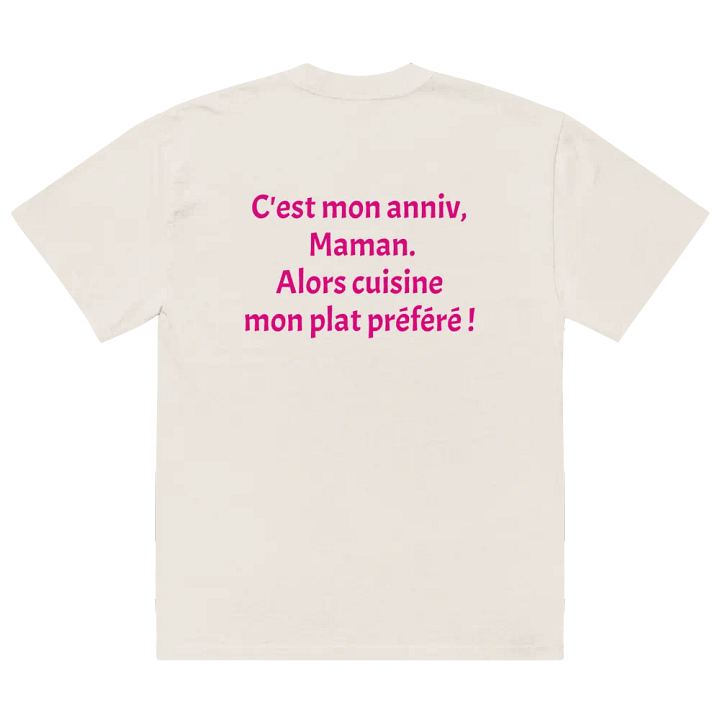 T-shirt Anniversaire Humoristique : Exigez Votre Plat Préféré avec Style product image (2)
