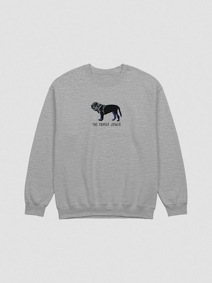 The Family Jowls Sweatshirt (Embroidered) of a Neapolitan Mastiff(Black) product image (4)