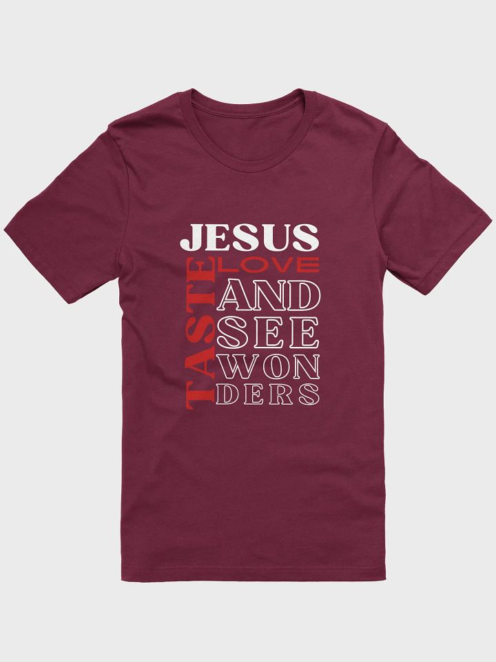 Taste JESUS Love Bella Canvas Christian T-shirt - Dark product image (2)