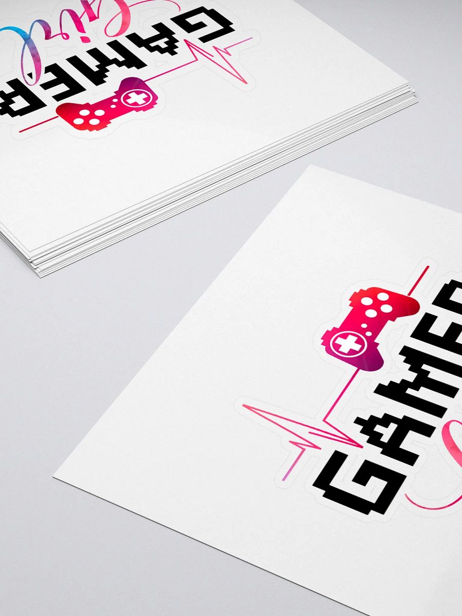 Gamer Girl Heartbeat Sticker Set product image (4)