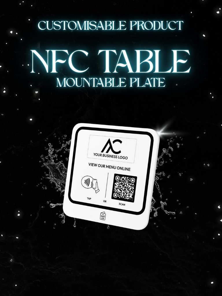 Acrylic Plate – NFC Embedded, 3M Tape (Matte Finish) product image (2)
