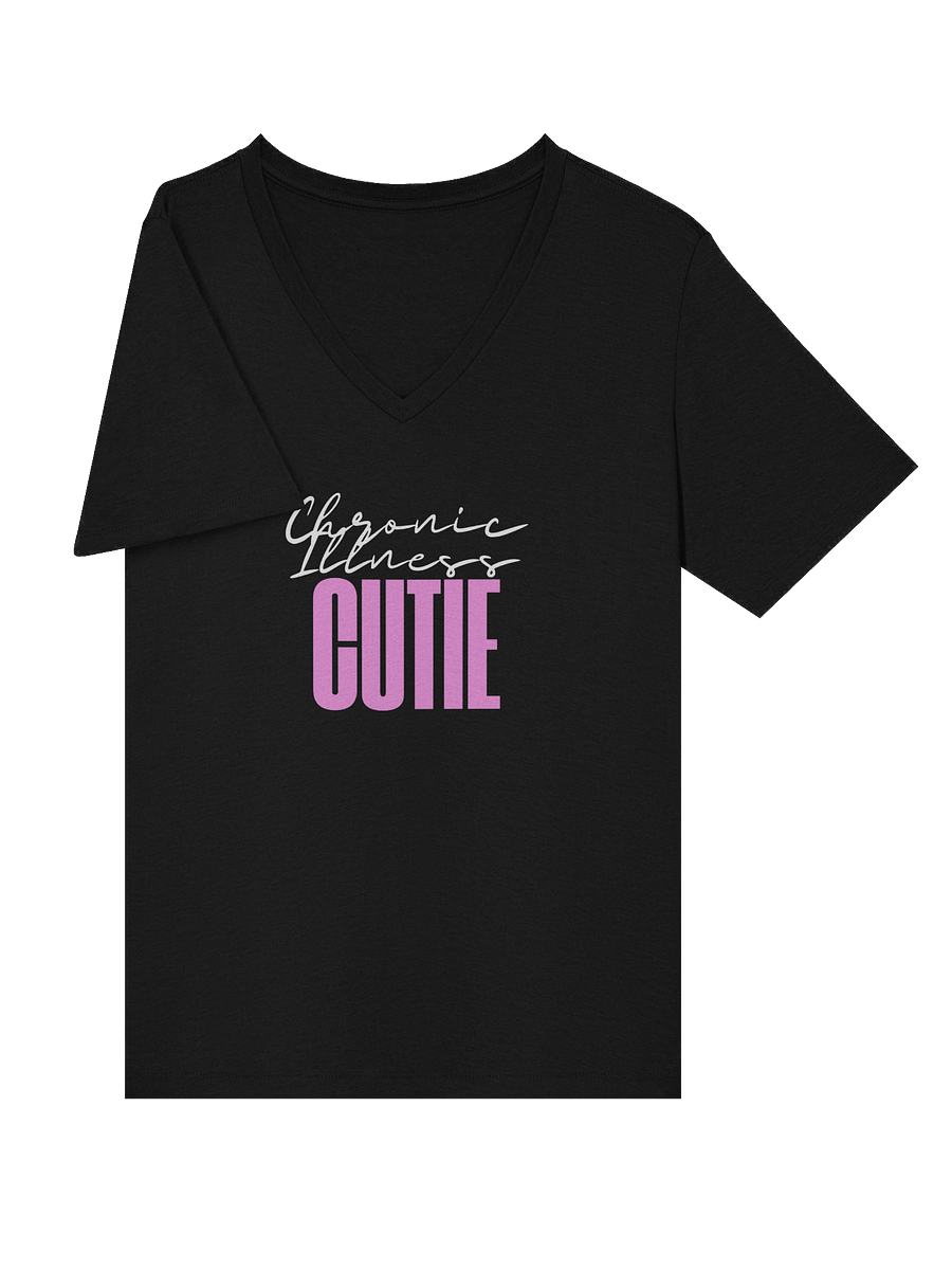 Chronic Illness Cutie vneck tee (text only) product image (27)