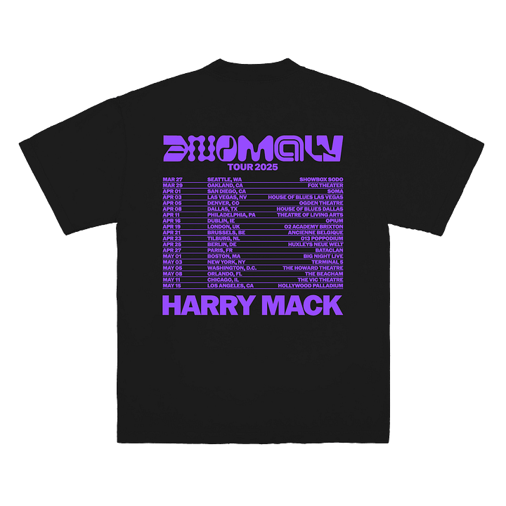 Anomaly Tour 2025 Black T-Shirt product image (2)