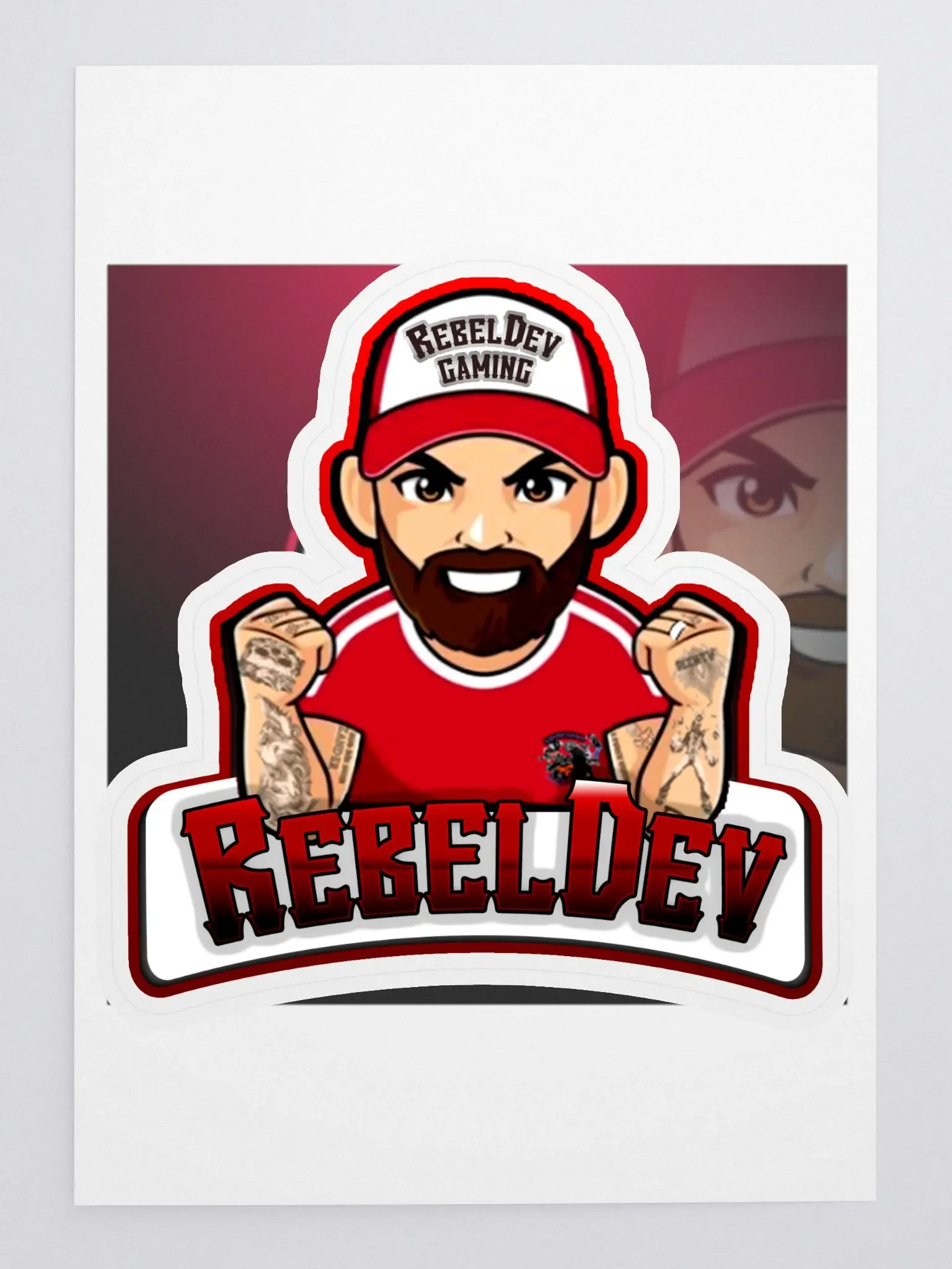 RebelDev kiss cut sticker product image (3)