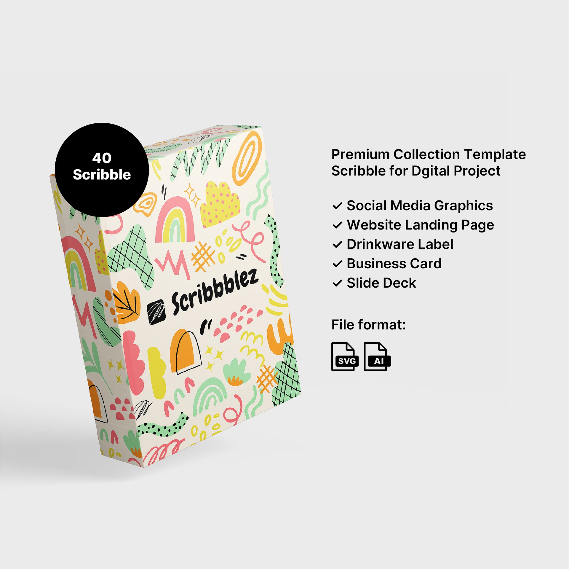 Hand Drawn 40 Scribble product image (1)