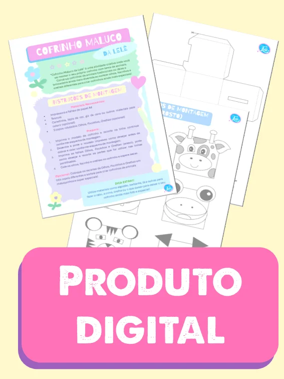 Cofrinho Maluco da Lelê (modelo para impressão) product image (1)