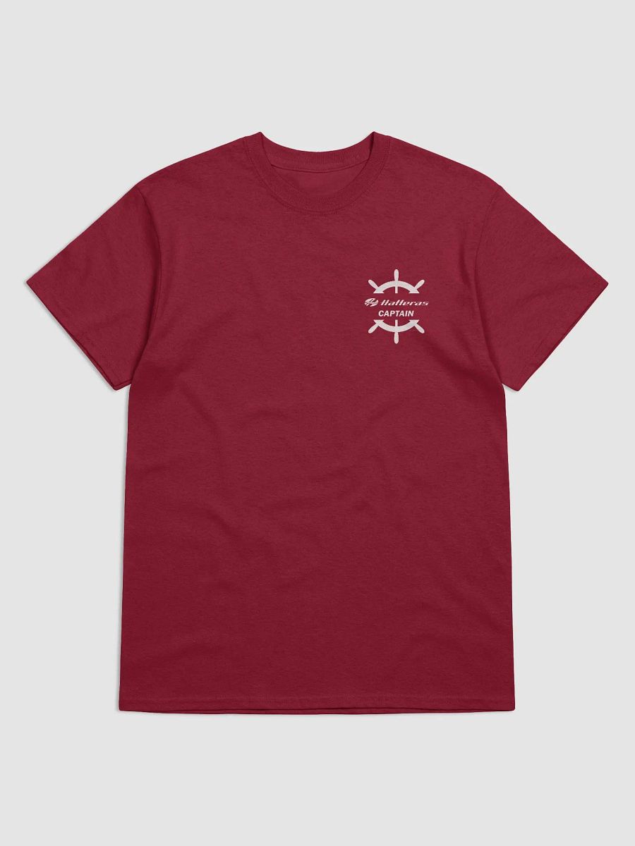 Hatteras Captain - T-Shirt - Dark Shirt w/White Logo product image (3)
