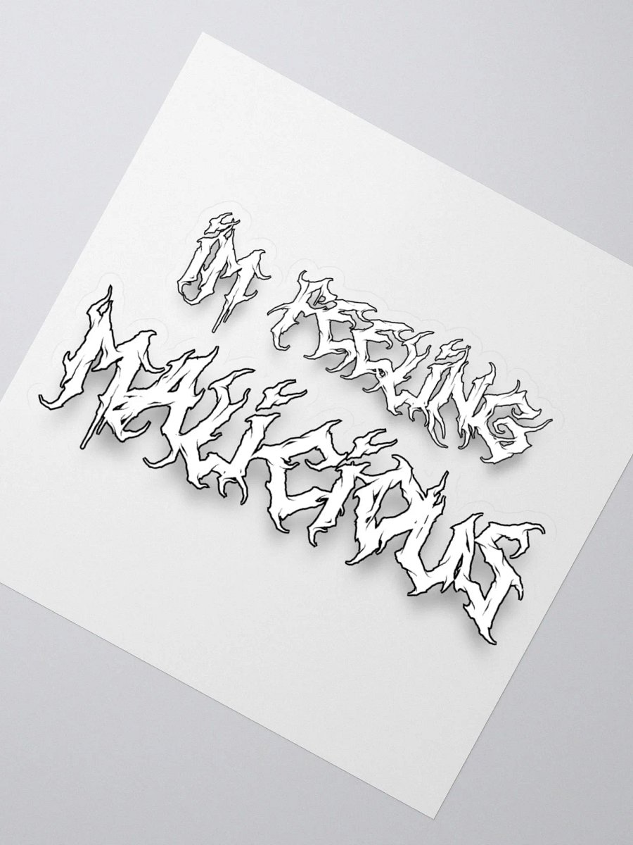 Feeling Malicious Sticker (White) product image (2)