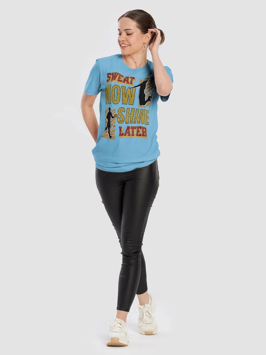 Sweat Now Shine Later Basketball Motivational T-Shirt product image (42)