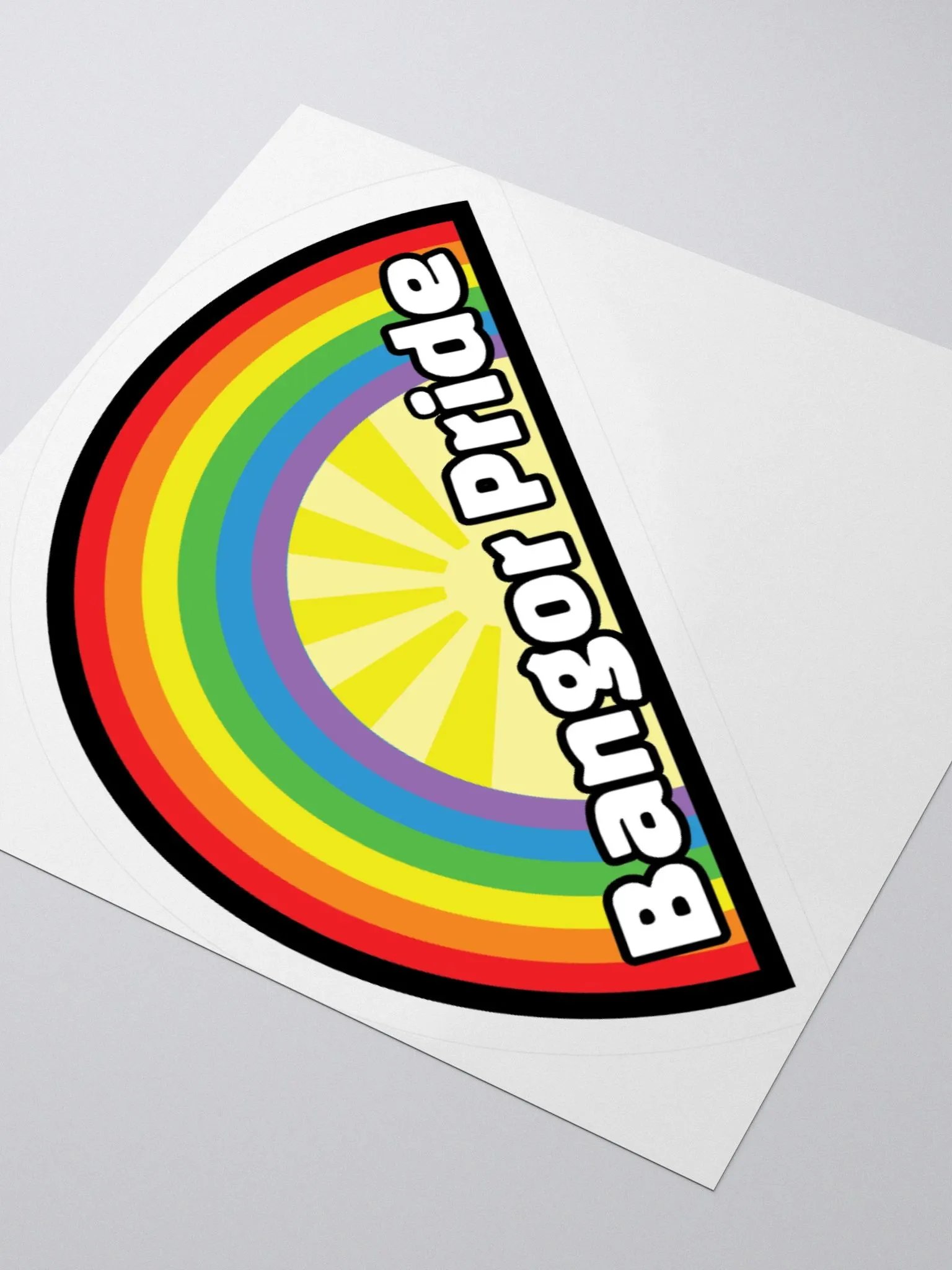 Bangor Pride Half Logo Sticker product image (7)
