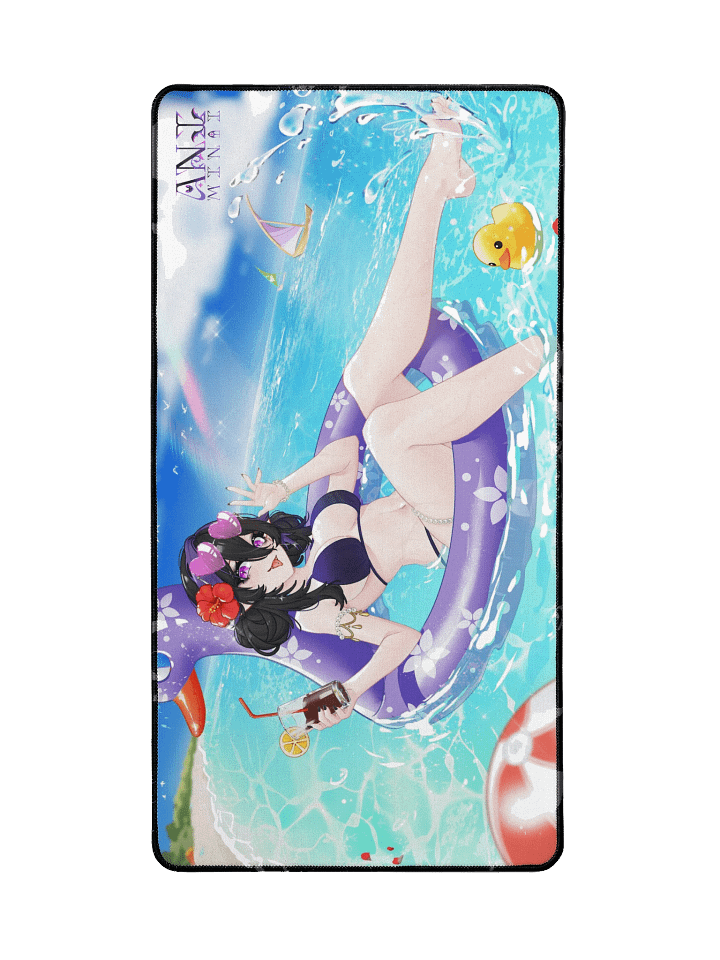 Ani at the beach Desk Mat product image (2)