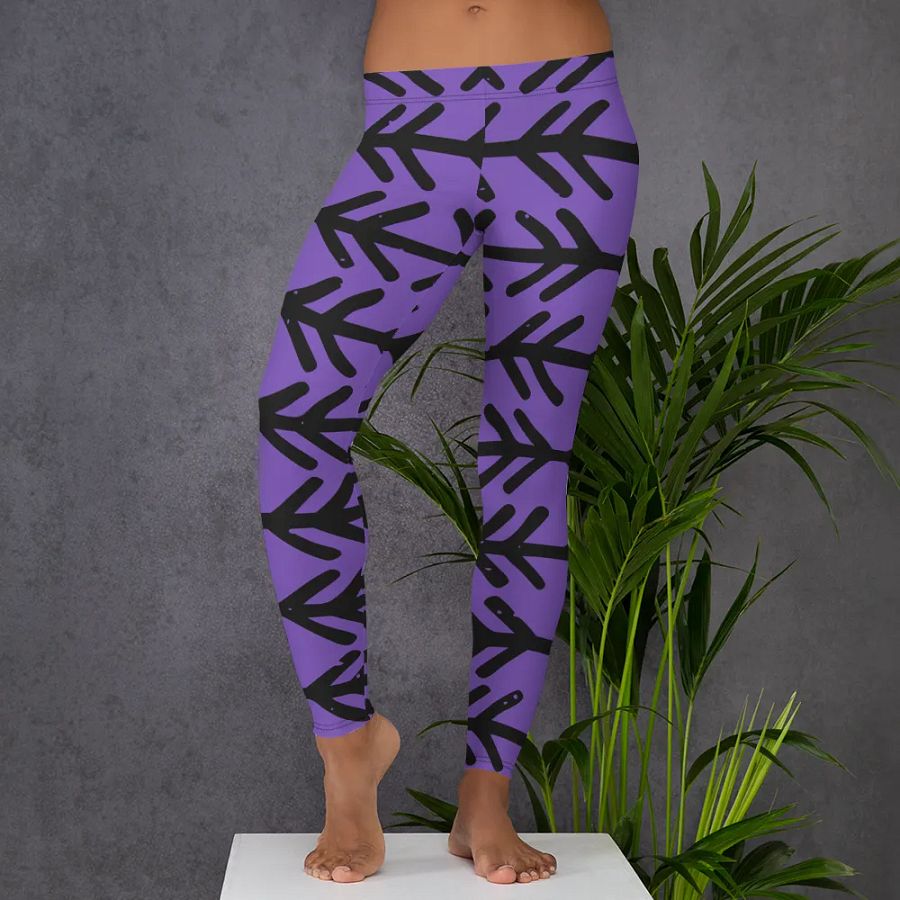 Hand-Drawn Ethnic Seamless Pattern Leggings – Authentic, Stylish & Ultra-Comfortable product image (5)
