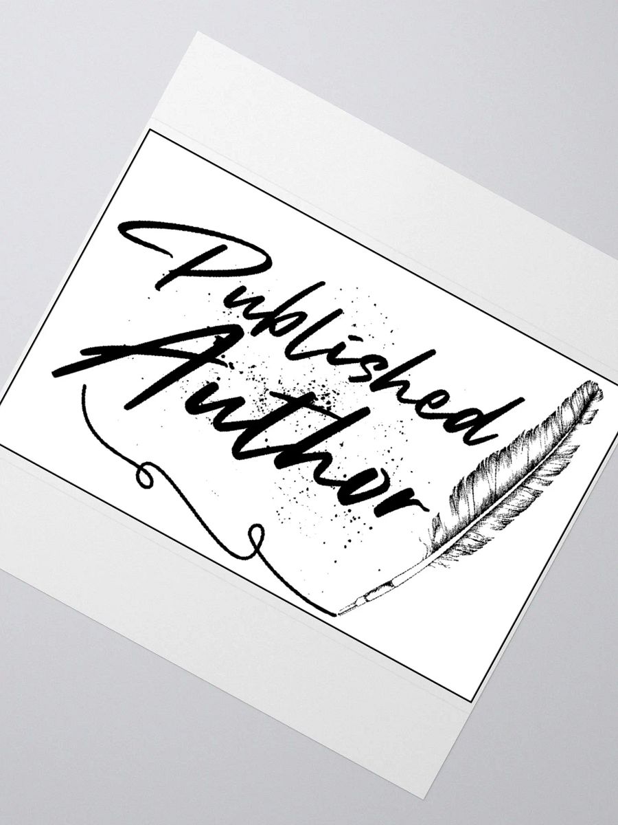 Sticker Published Author product image (2)