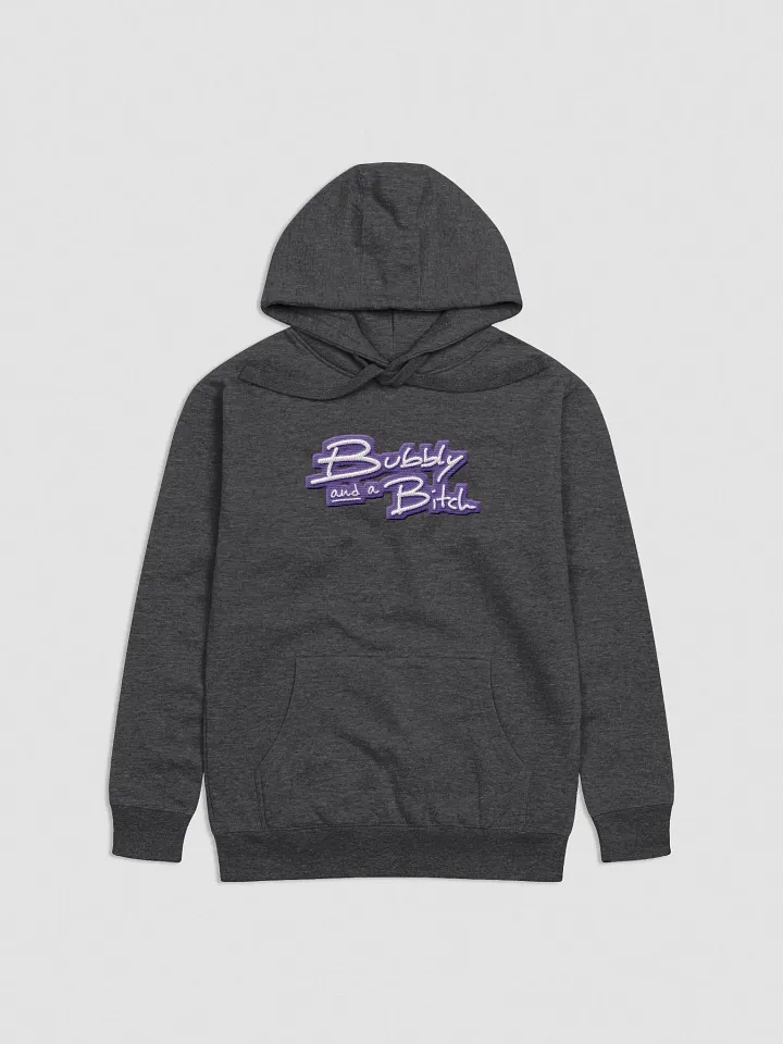 Bubbly and a B*tch (purple bubble design 2) embroidered heavyweight hoodie product image (10)