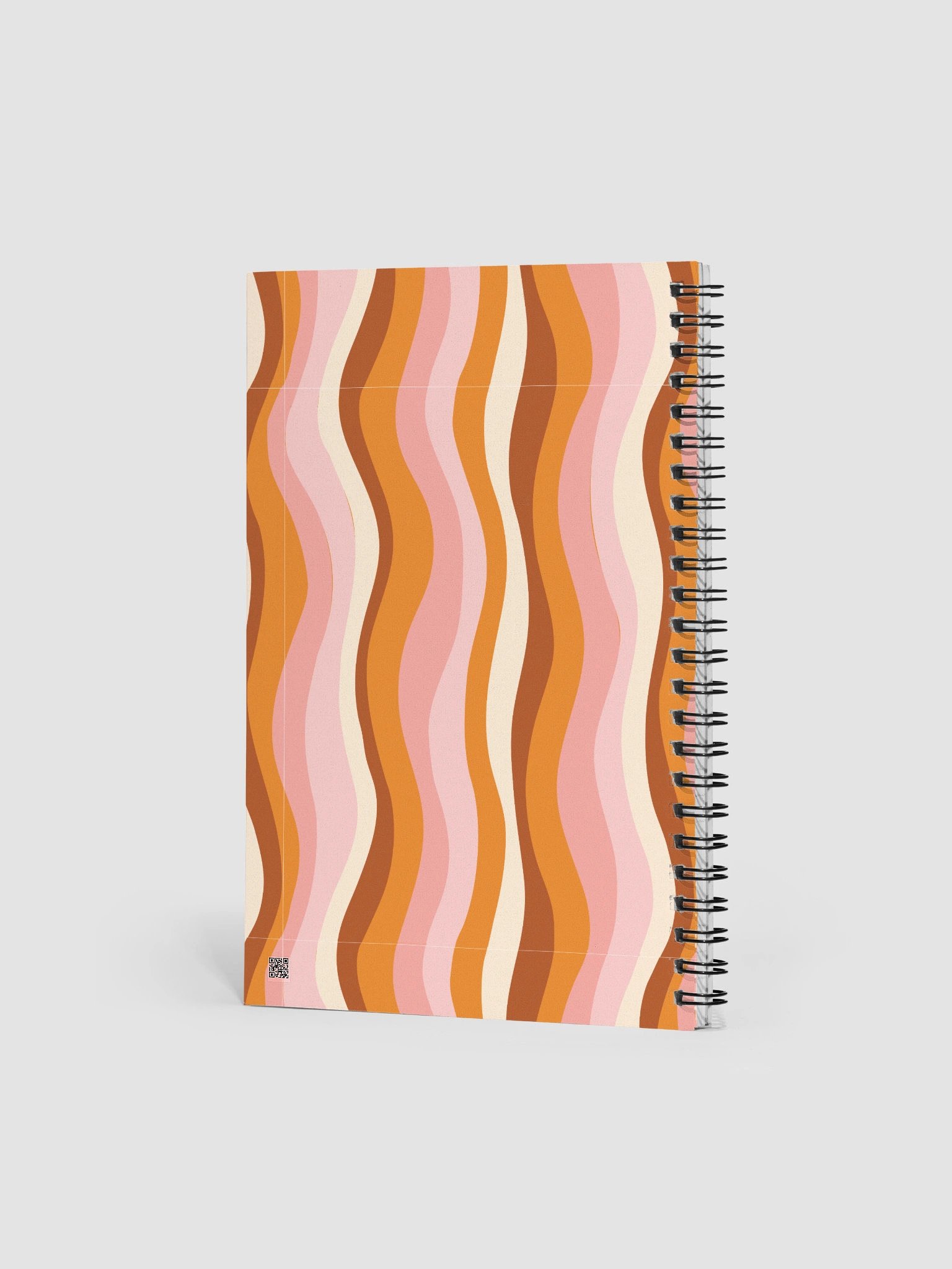 Retro wave stripe spiral notebook product image (2)