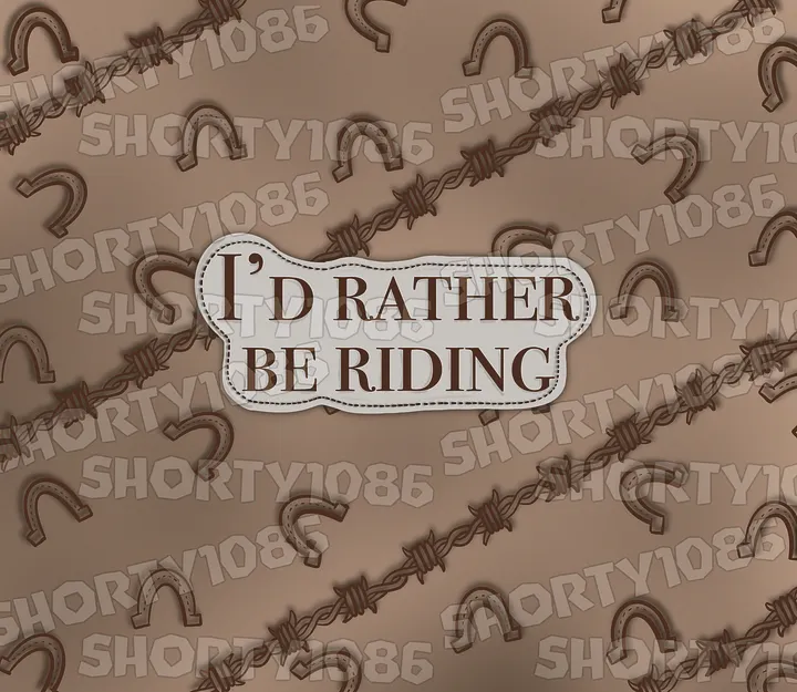 Rather Be Riding Skinny Tumbler product image (1)