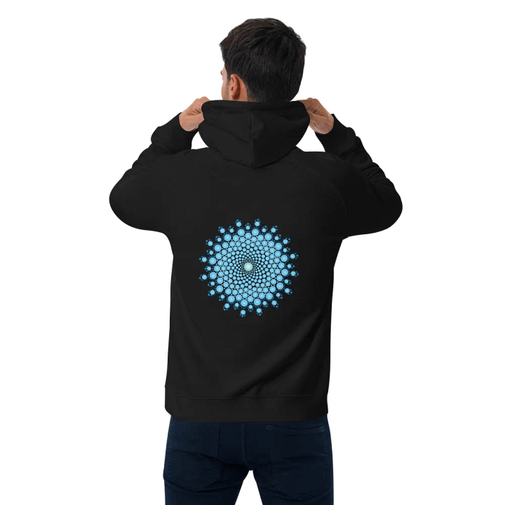 Blue Dot Mandala Unisex Eco Hoodie product image (1)