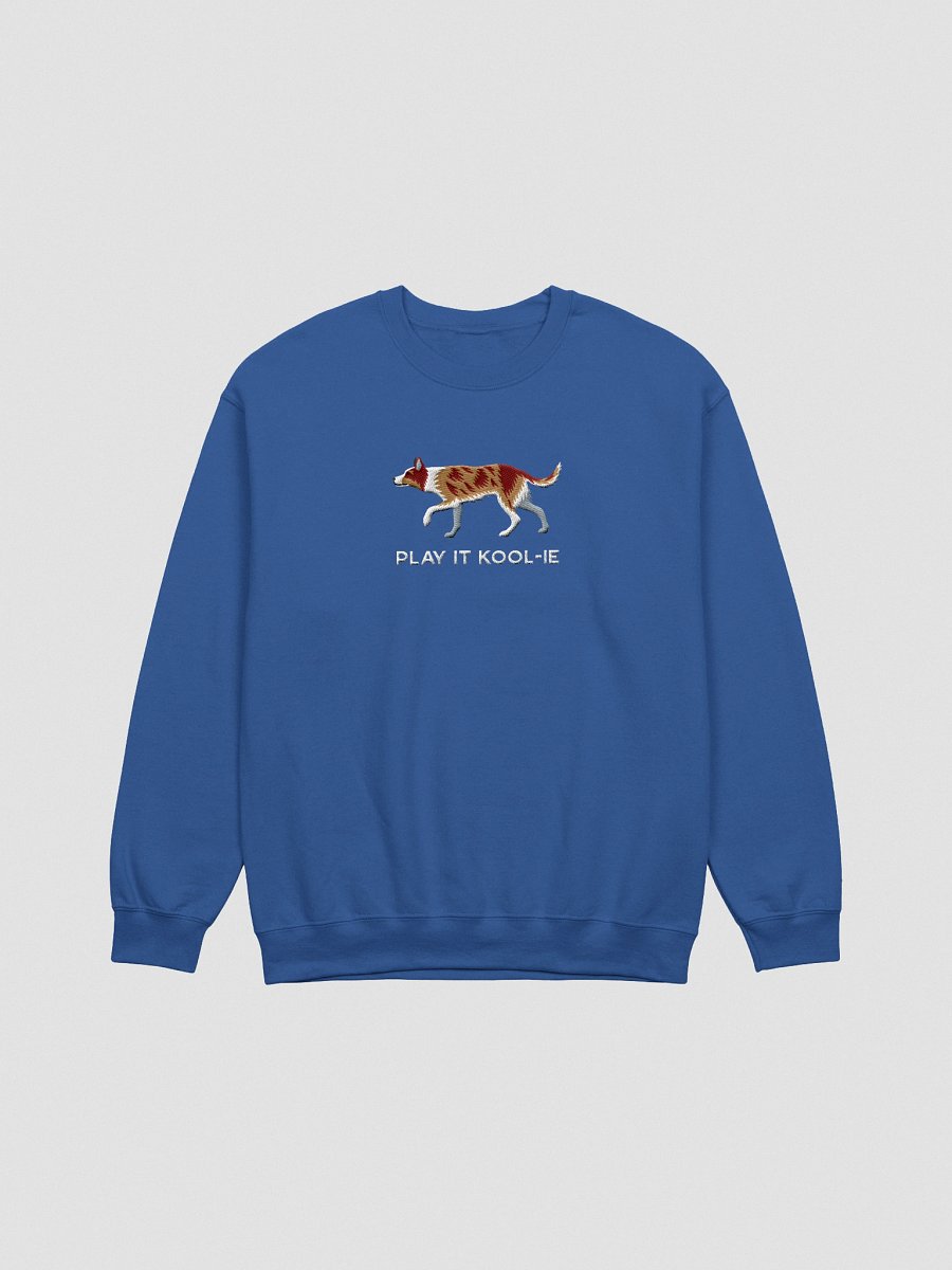 Play It Kool-ie Sweatshirt (Embroidered) of an Australian Koolie(Red Merle Tricolor) product image (7)