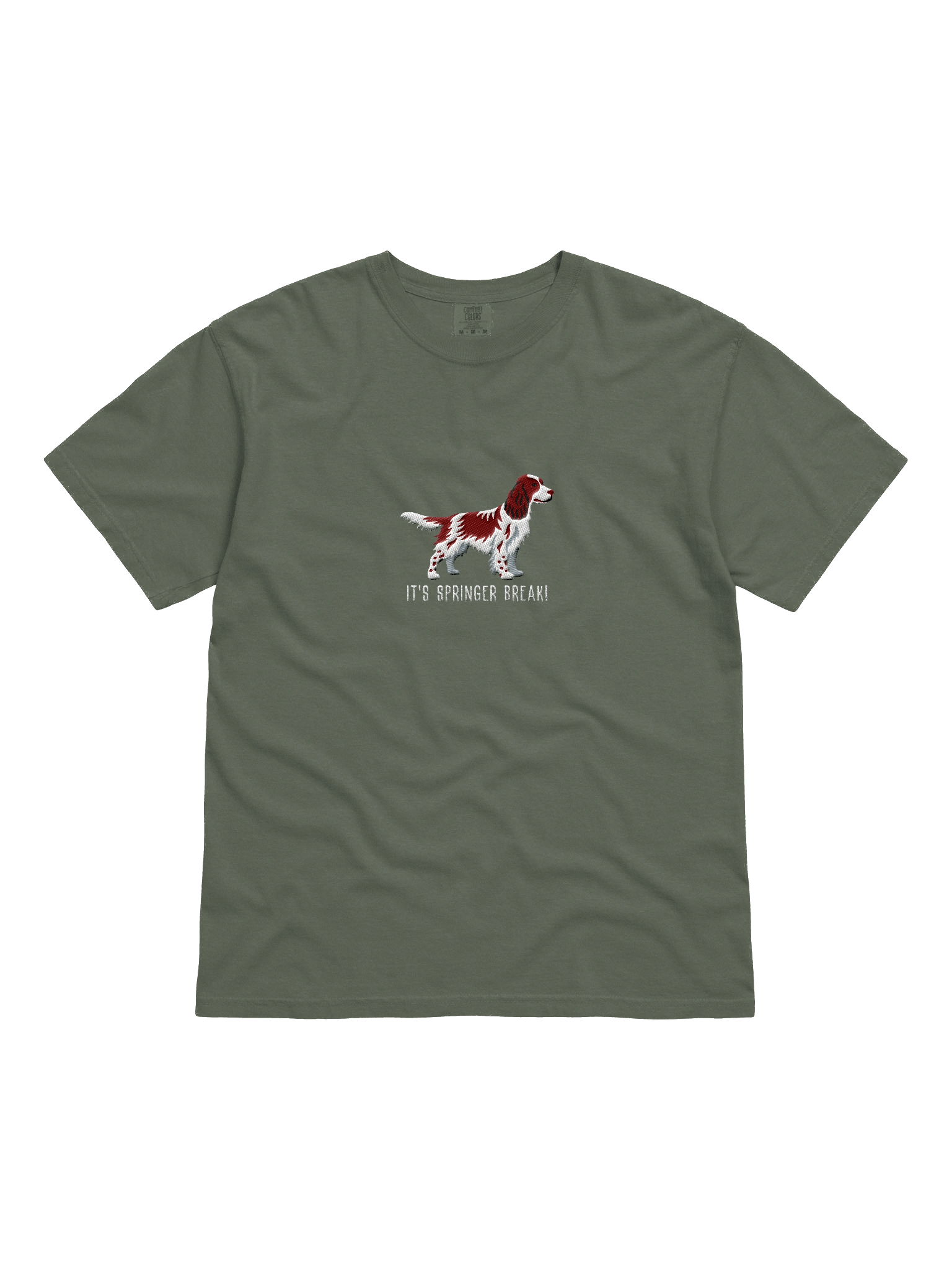 It's Springer Break T-Shirt(Embroidered) of a Springer Spaniel(Liver) product image (21)
