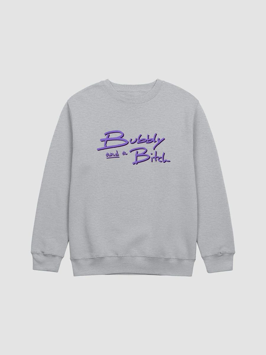 Bubbly and a B*tch (purple shadow design) printed crewneck product image (10)