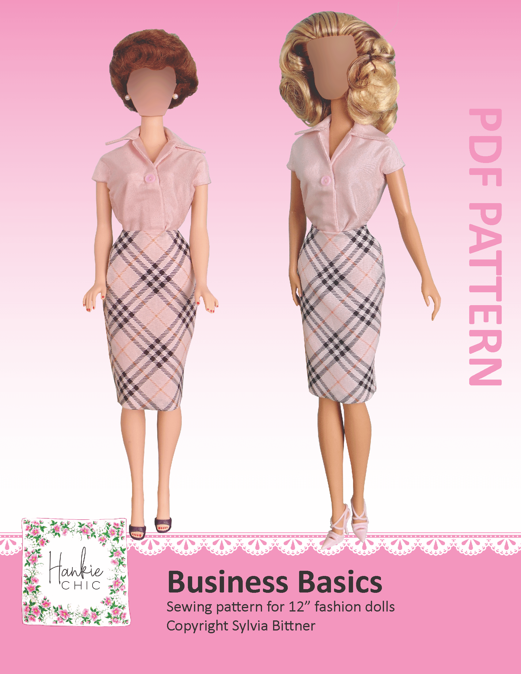Business Basics sewing pattern for 12" fashion dolls product image (1)