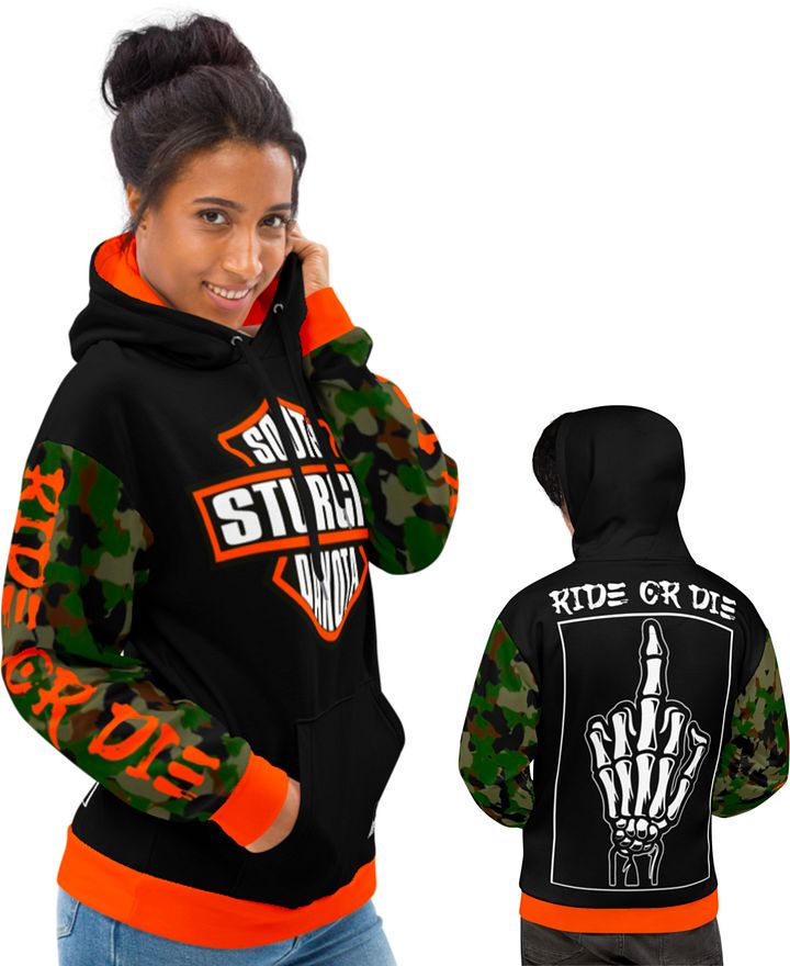 Sturgis Orange Camoflauge Hoodie product image (1)