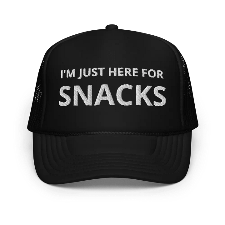 I'm Just Here For The Snacks - Embroidered Trucker Cap Hat product image (1)