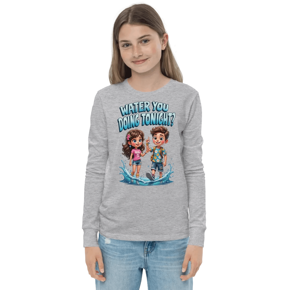 Splash of Fun Youth Long Sleeve Tee product image (4)