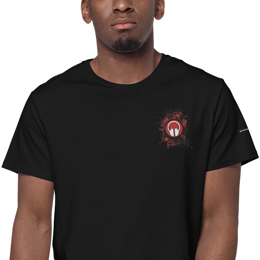 Printful Premium Iconic Paint Splat Headphones Heavyweight Cotton T-Shirt product image (3)