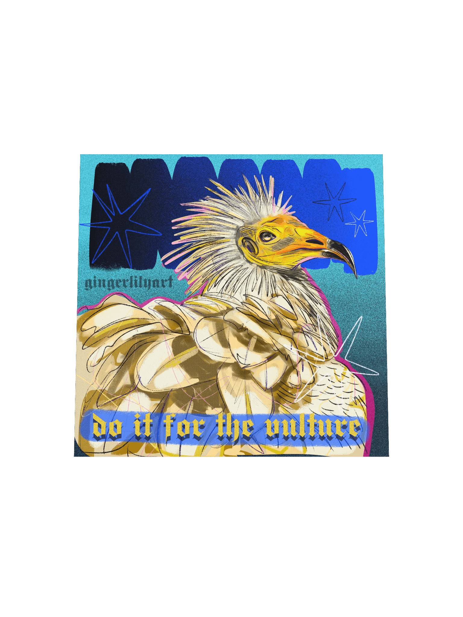 egyptian vulture print product image (8)