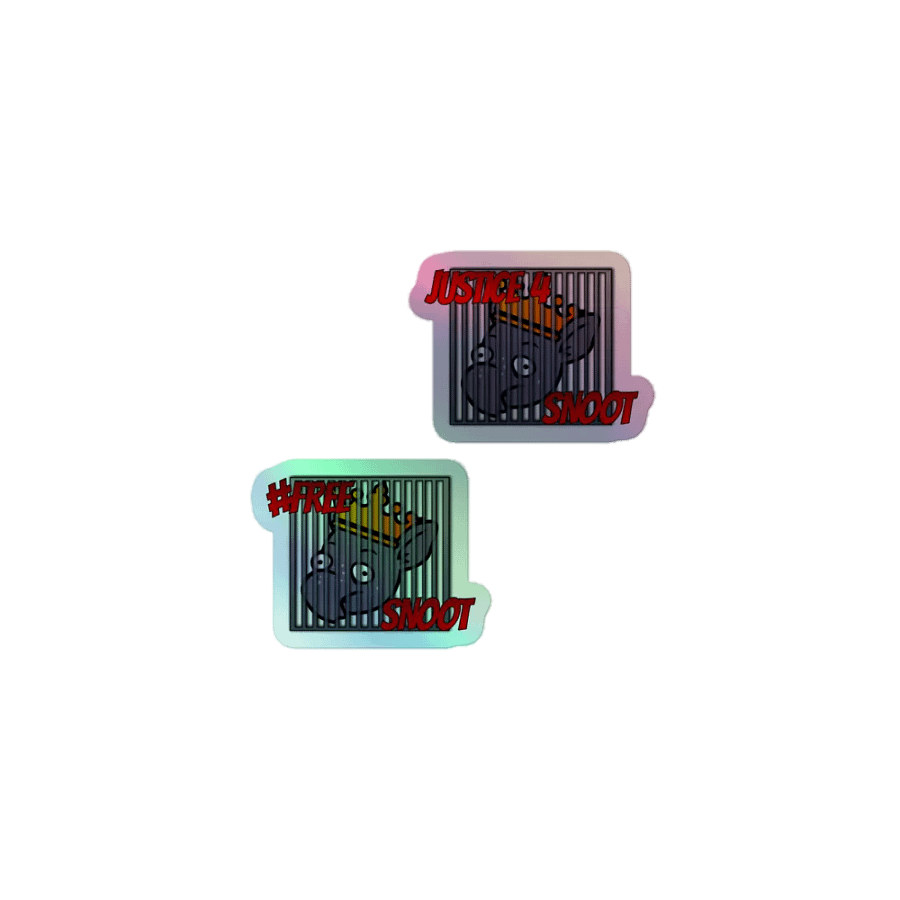 Justice 4 Snoot Holographic Sticker Sheet product image (1)