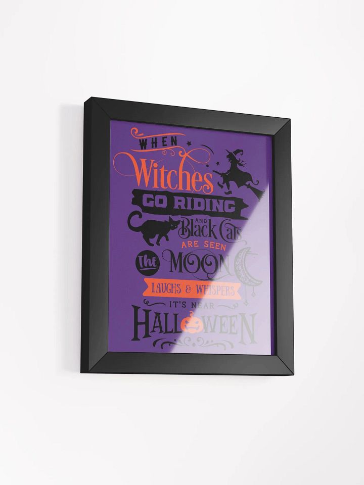 Witch Quote: Framed High-Quality Matte Poster product image (19)