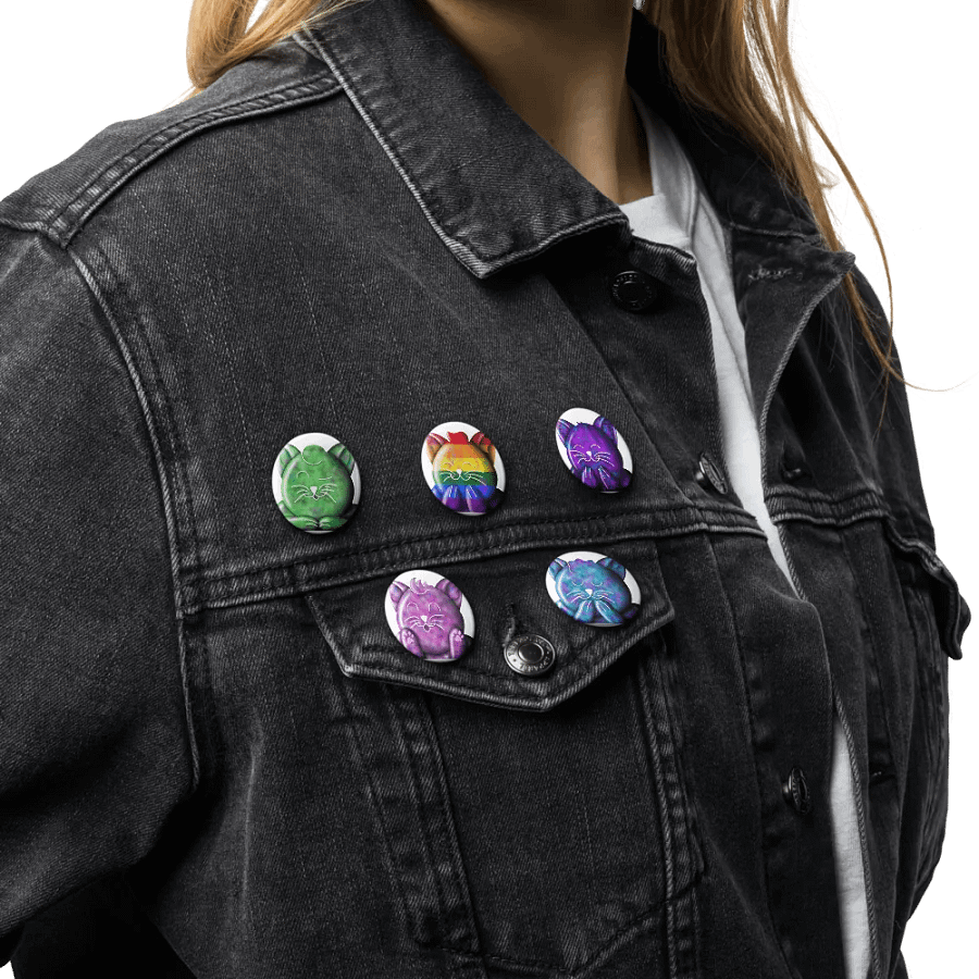 Galaxy Kitty Button Pins product image (17)