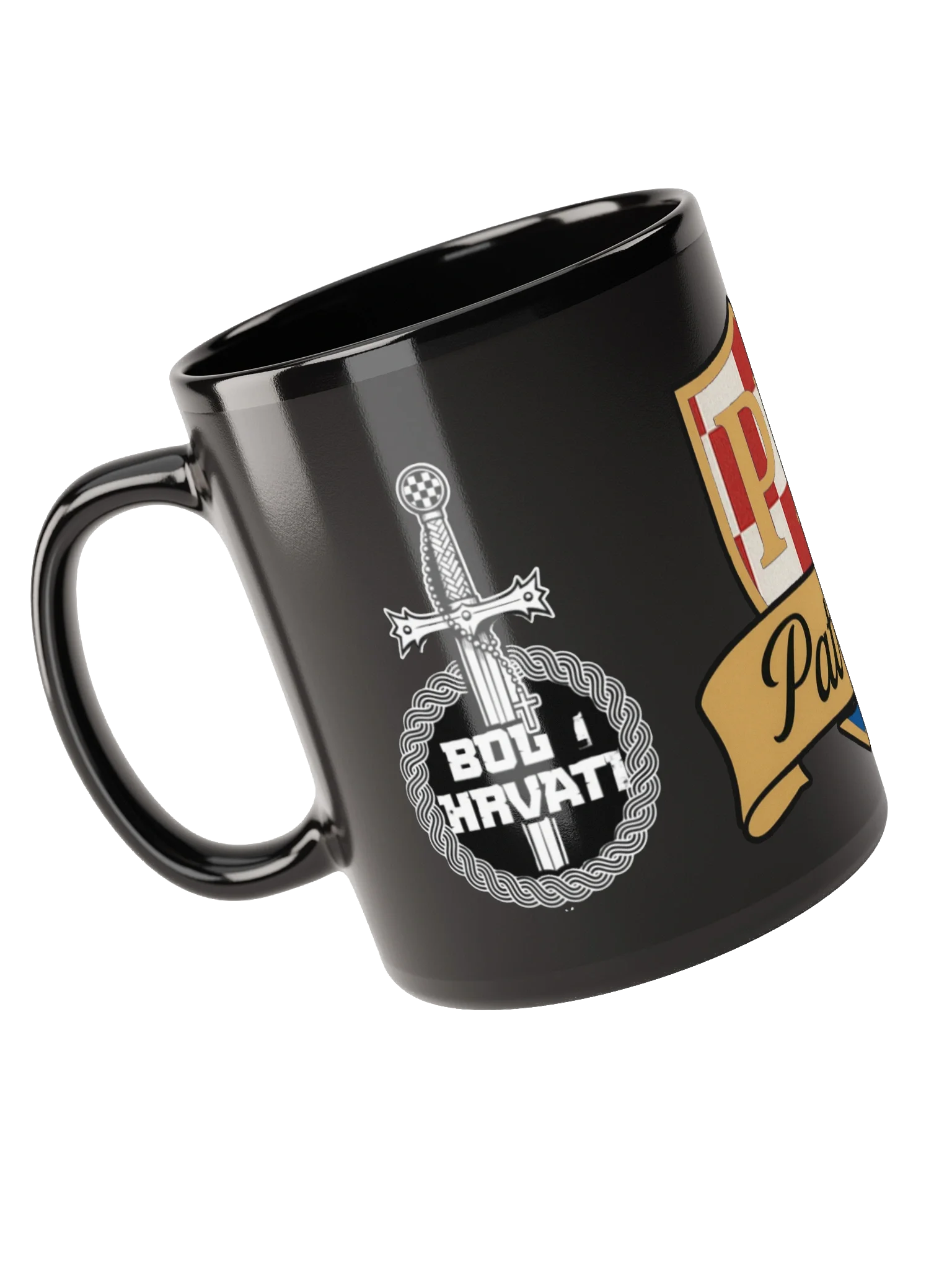 Patriotic Shield Black Glossy Mug product image (5)