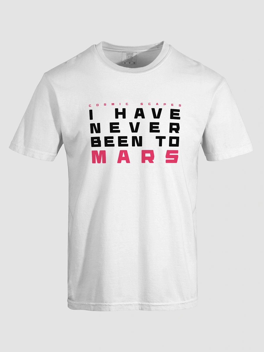 NEVER BEEN TO MARS - WHITE HEAVYWEIGHT TEE product image (5)