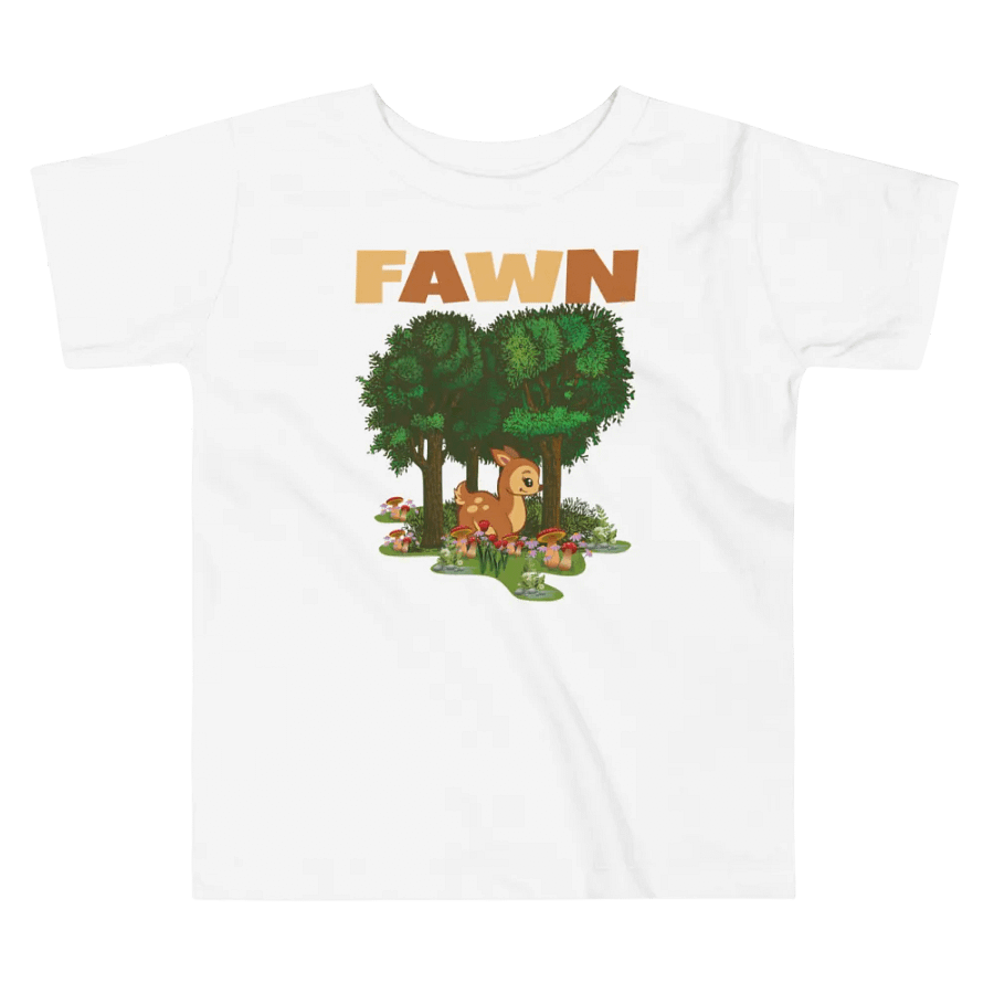 Fawn Funny Colorful Bella +Canvas Toddler T-Shirt – Funny Shirt & Gift for Kids product image (4)