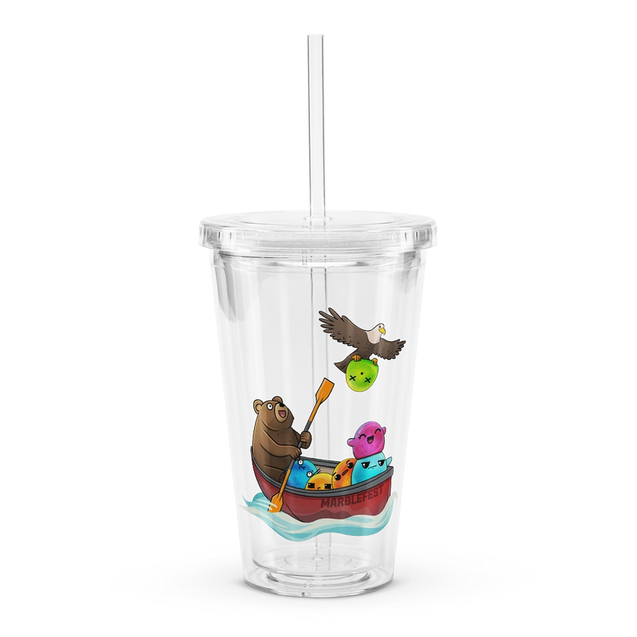 Marble Fest 54 - Double Wall Clear Plastic Tumbler product image (4)