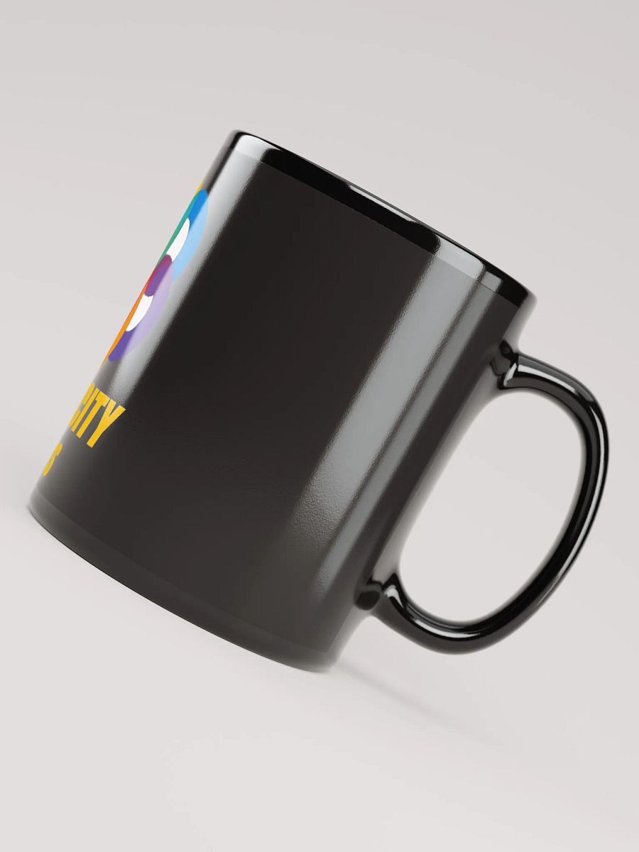 Simplicity Speaks Black Glossy Mug product image (7)