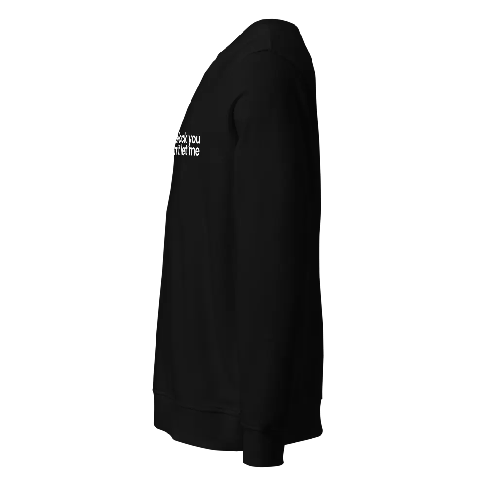 Blocked On X Crewneck - Black product image (3)