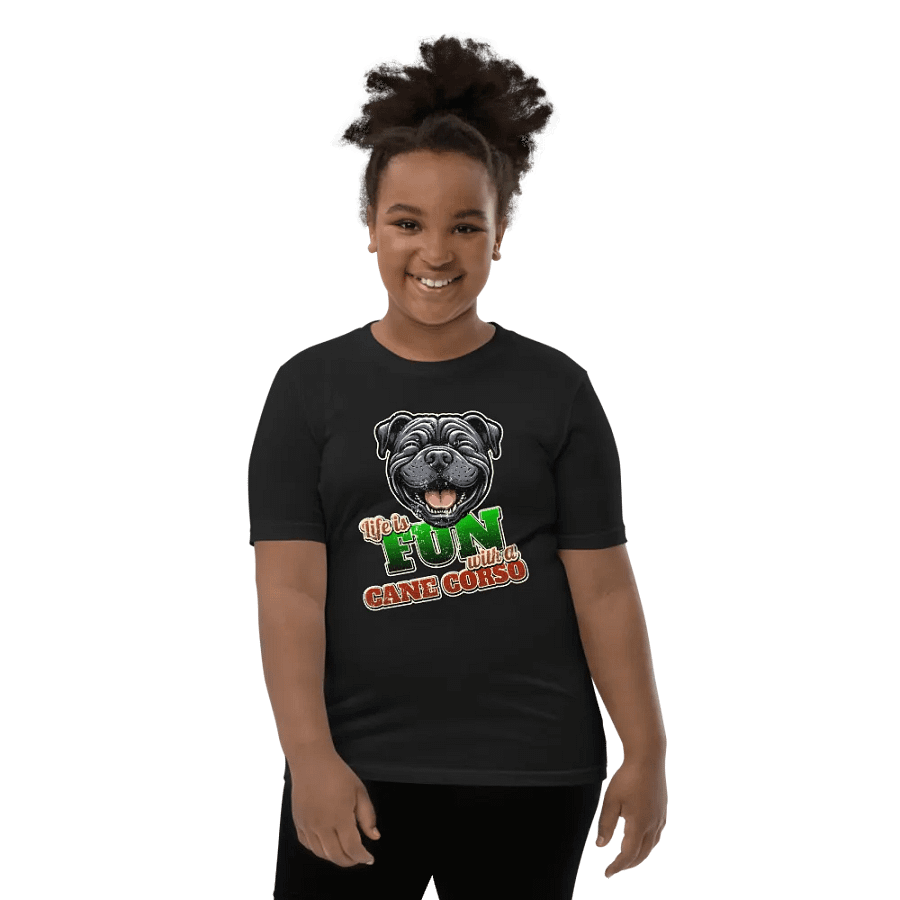 Joyful Cane Corso Youth T-Shirt product image (10)