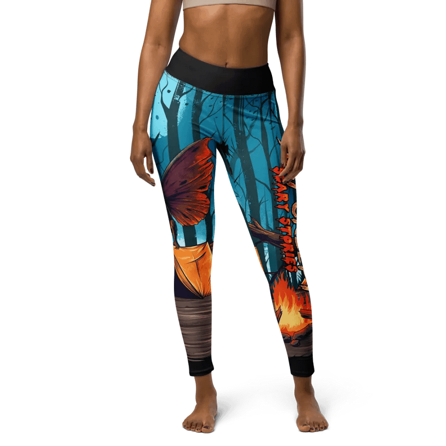 Eerie MothMan Forest Yoga Leggings product image (4)