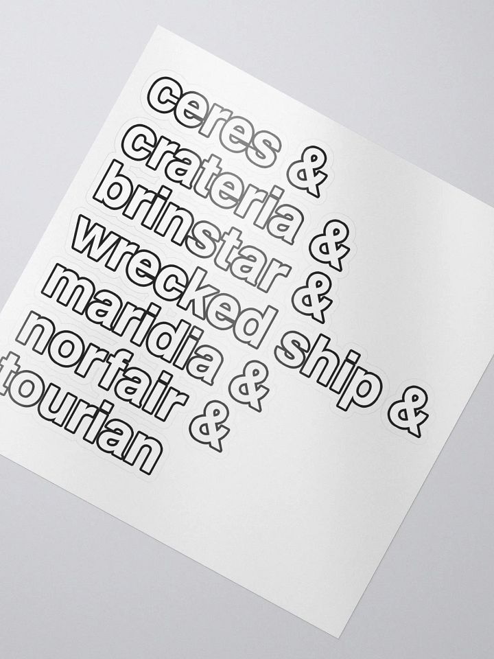 Areas& (Sticker) product image (2)