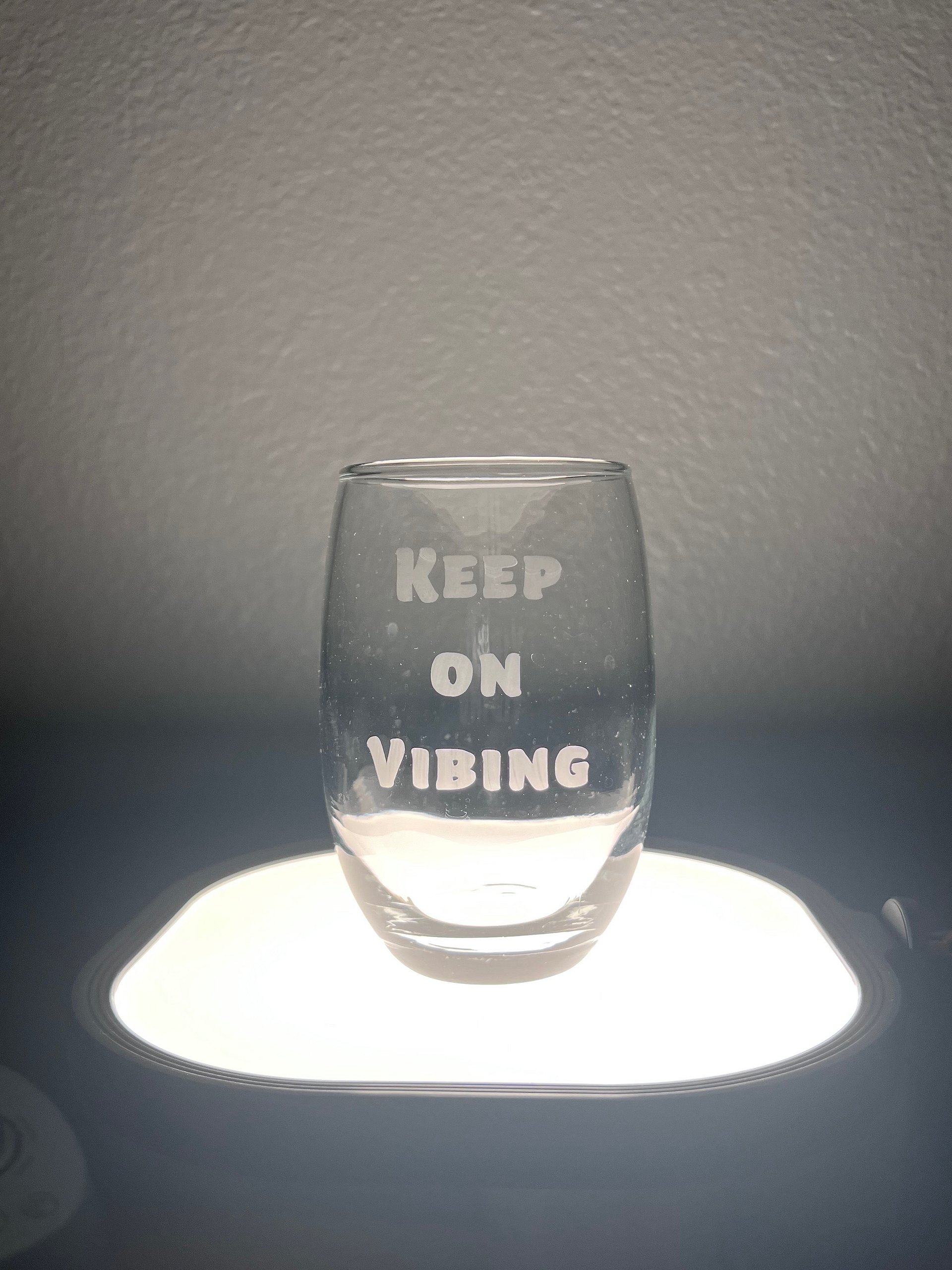 Keep on Vibing Stemless 15.5oz Wine Glass product image (1)