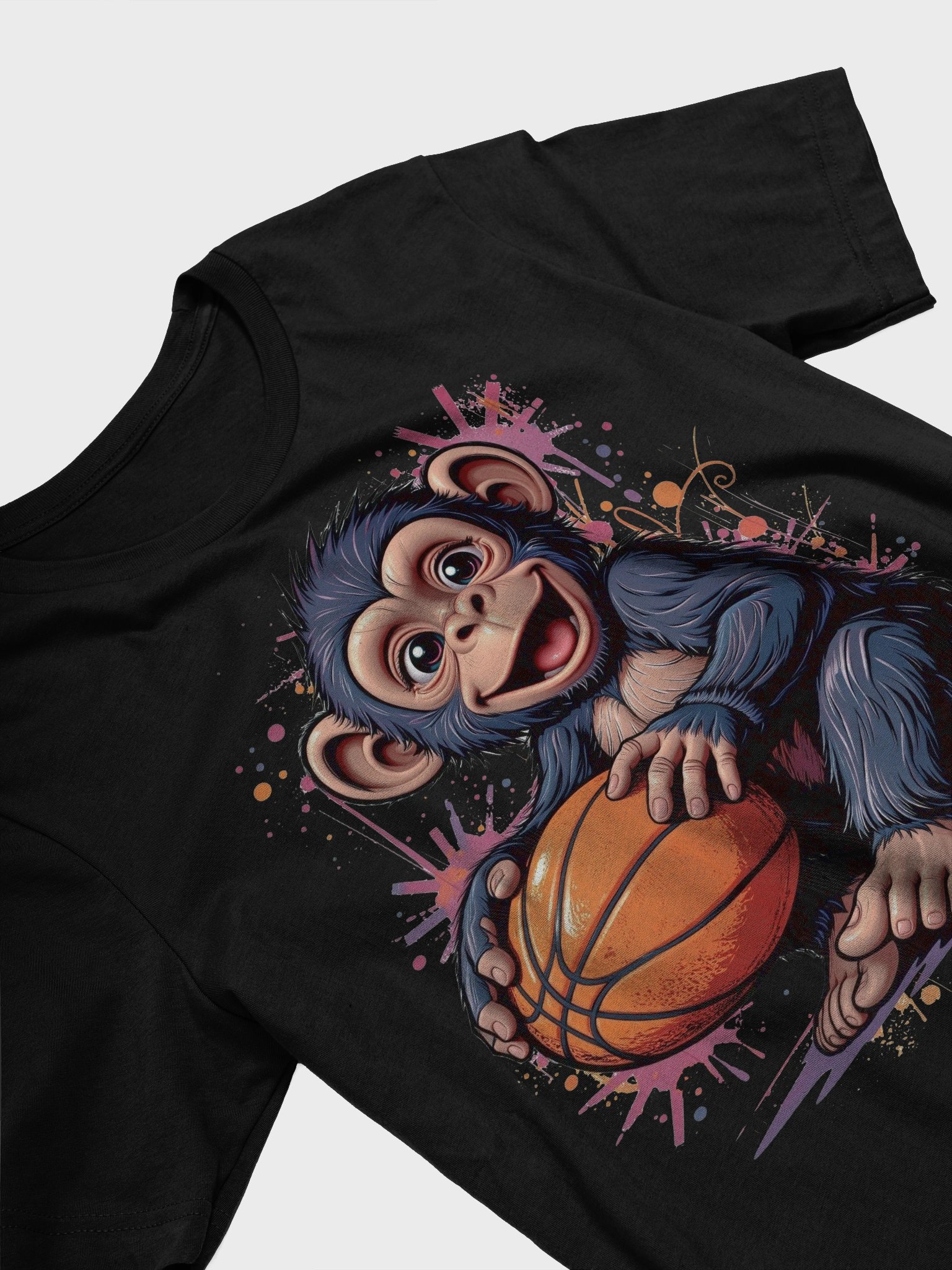 Cheerful Hoops Monkey T-Shirt product image (24)