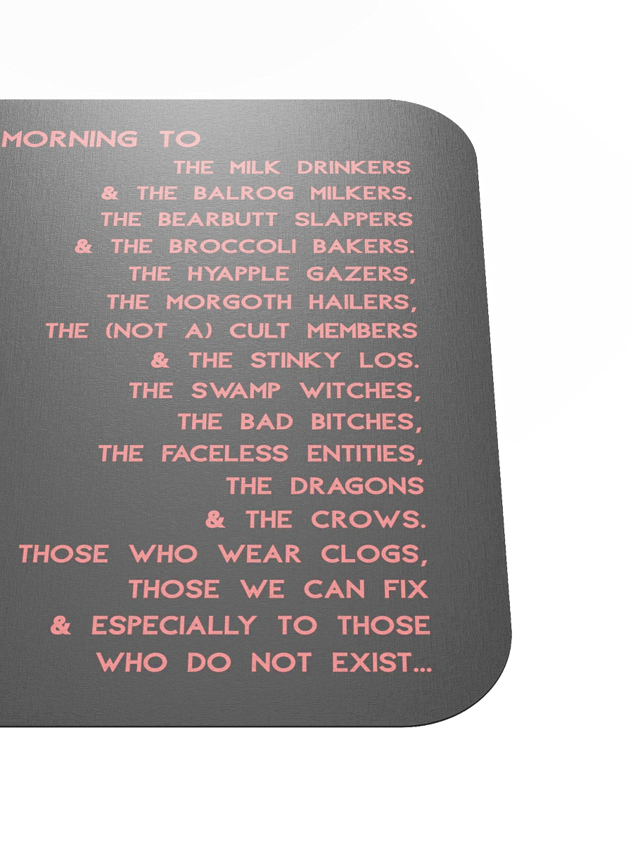 Cult Mousepad - Good Morning product image (5)